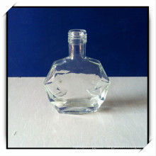 Flat Fancy Small Glass Wine Bottles Screw Lid Dahua